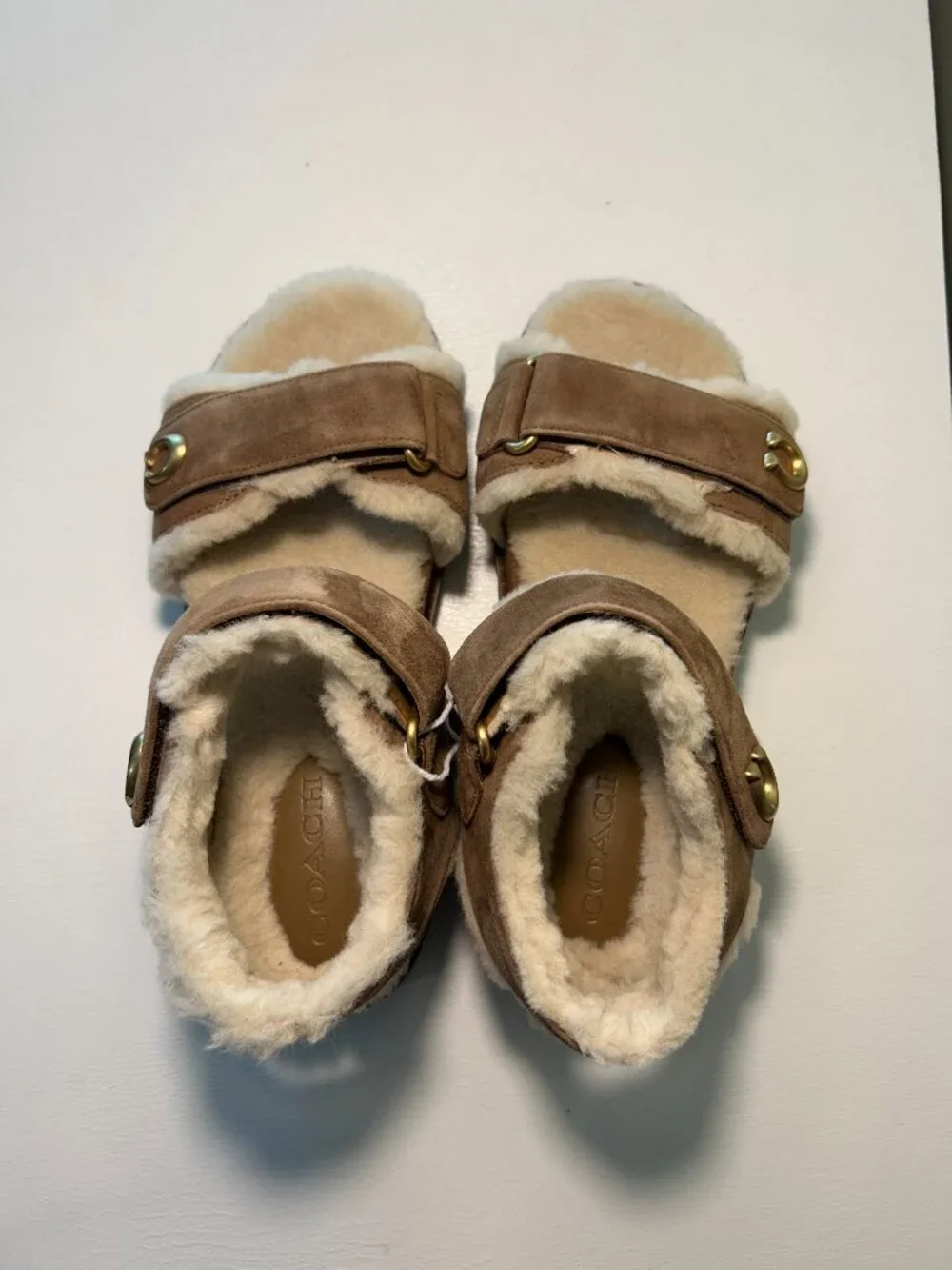 Coach Women's Brynn Shearling Sandal